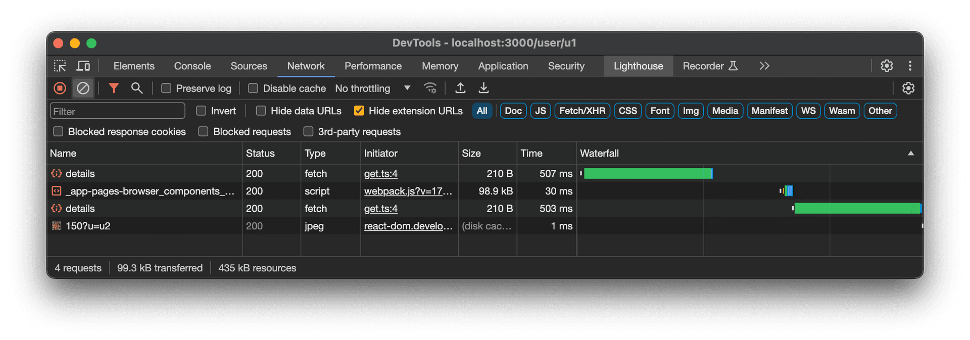 Preload data when user hover