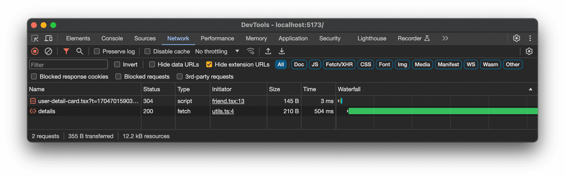 Waterfall with lazy load