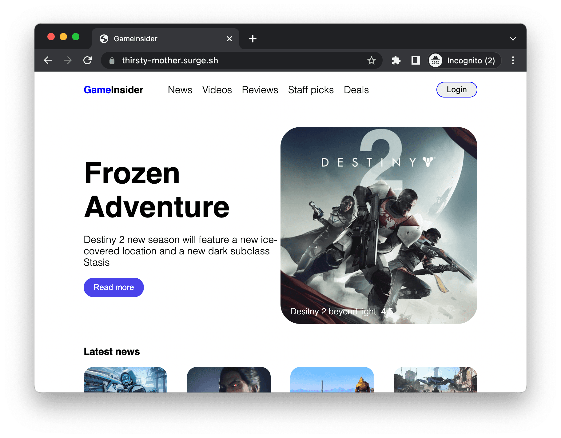 Our Site is Published
