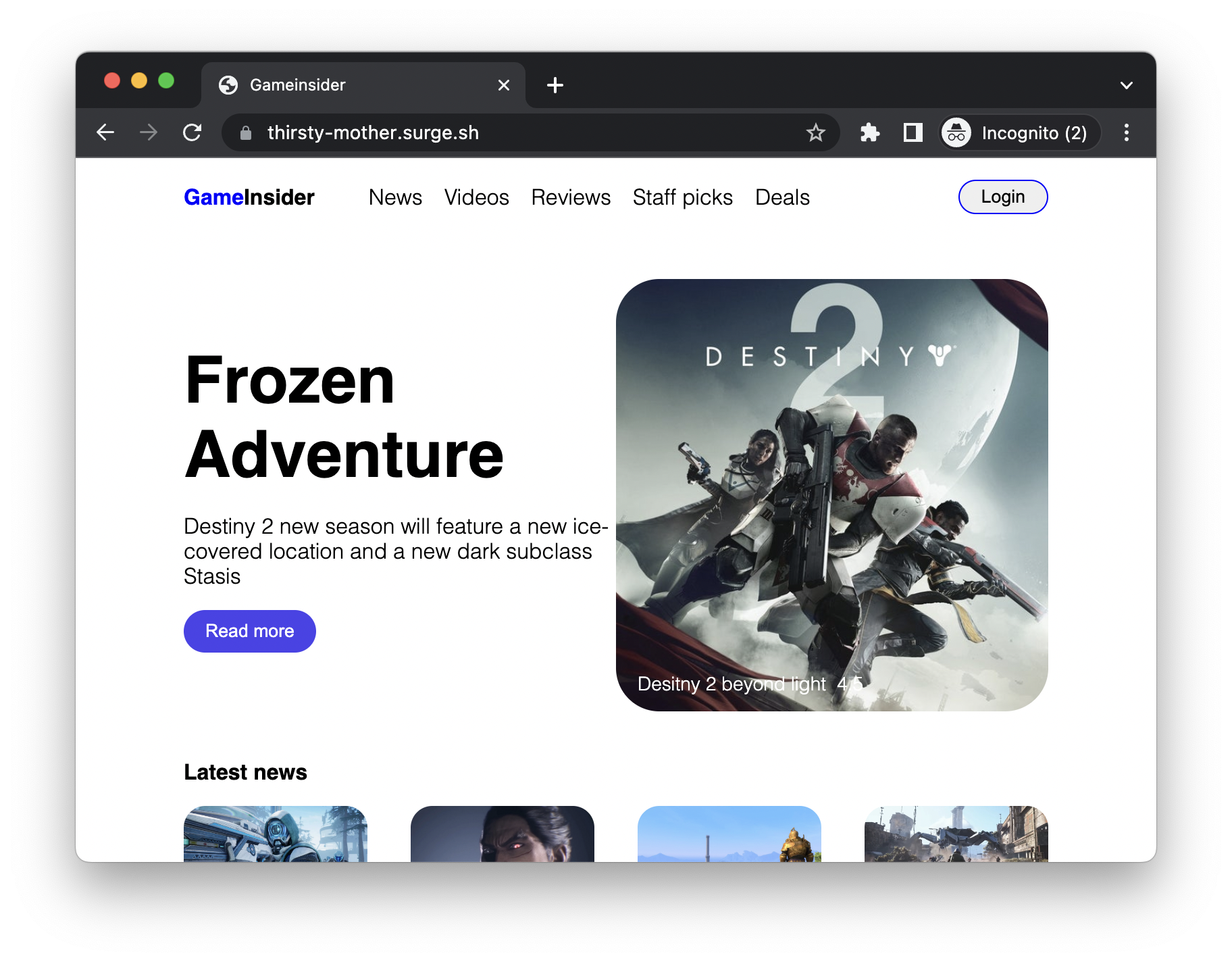 Our Site is Published