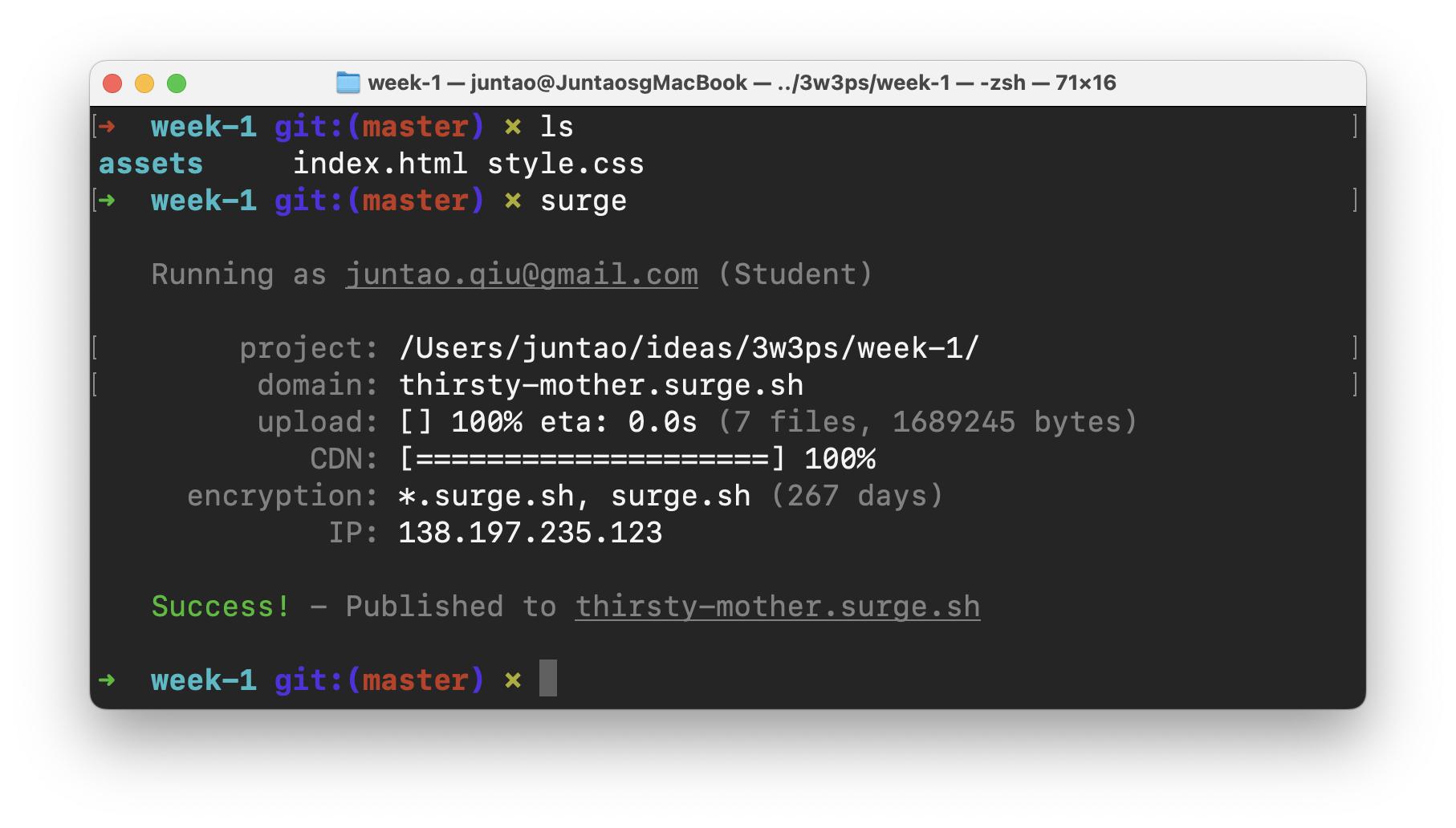 Run Surge Command Line Tool
